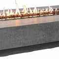 Hampton 56" x 32" Cast Concrete Propane Fire Pit Table with Lava Rocks, 45,000 BTU