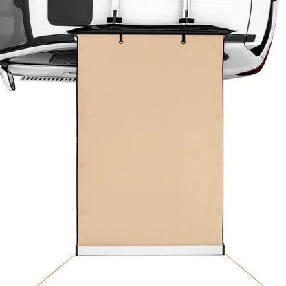 6.6 Ft. X 8.2 Ft. Retractable Car Side Awning PU3000 Mm UV50+ Waterproof Vehicle Awning with Adjustable Height
